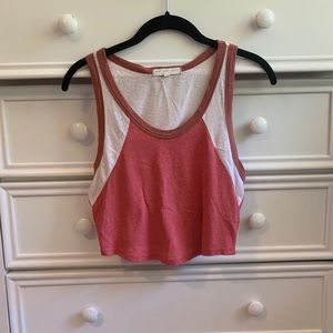 Urban Outfitters Cropped Red Tank